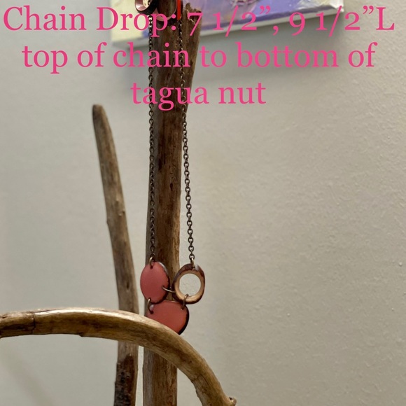 Etsy Tagua Nut necklace & earrings OOAK - Picture 5 of 6